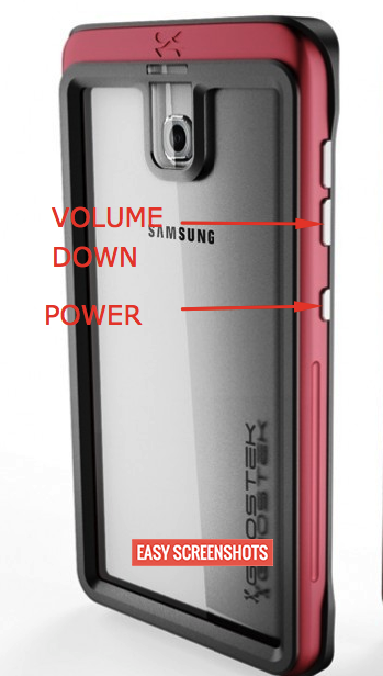 Press Volume Down and Power Button Samsung S8 S8 Edge