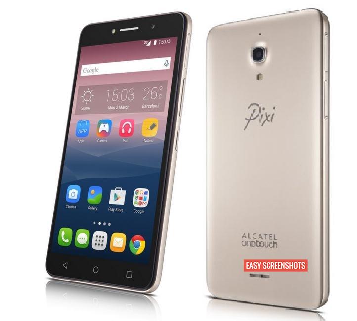 alcatel pixi 4 screenshot guide