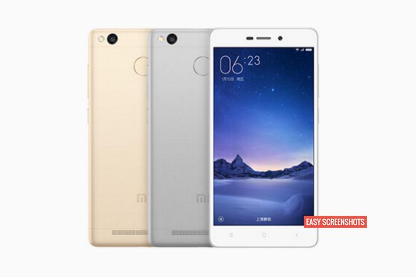 Best methods to take screenshot in Xiaomi Redmi 3s Prime